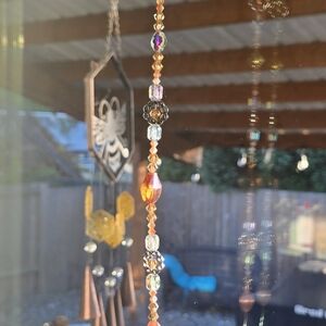 Vibrant Beaded Suncatcher